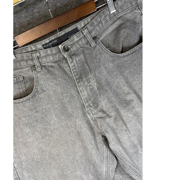 Rocawear Other - Rocawear Gray Classic Fit Jeans Mens 40 Denim Straight Leg Casual Skater Flap Po
